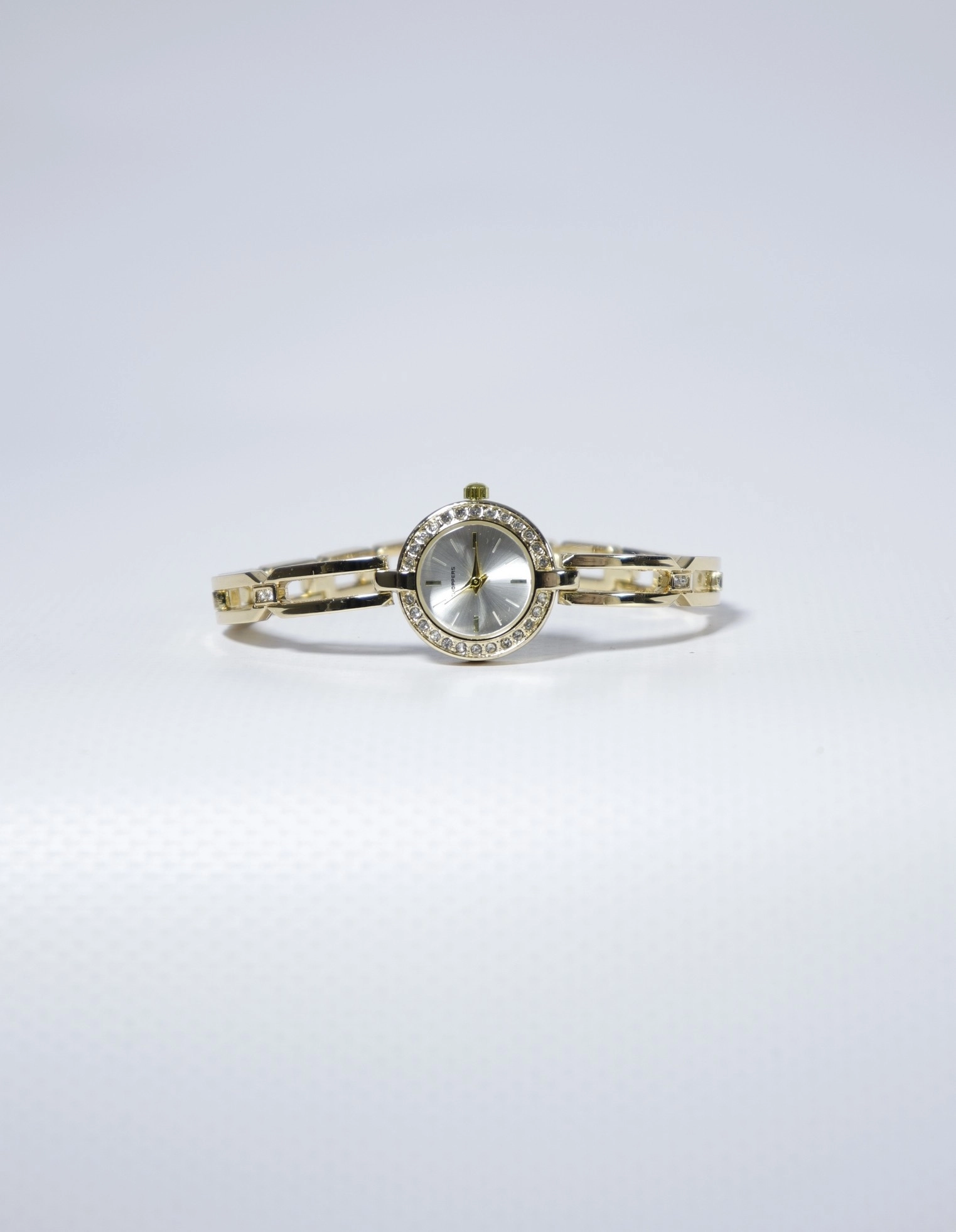 Amara Gold Kadın Çelik Saat – Altın Tonlu & Taş Detaylı