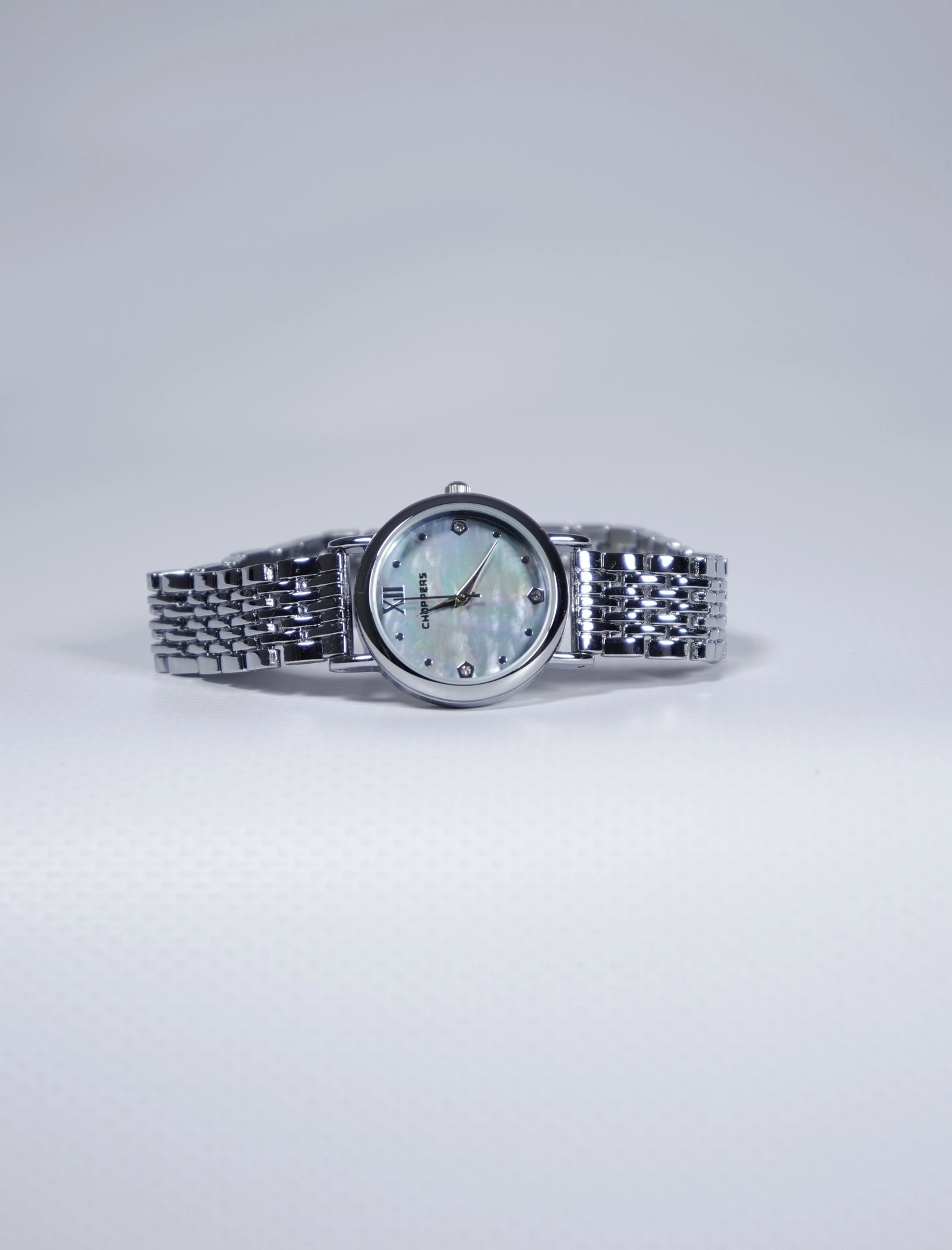 Pearl Essence Kadın Çelik Saat – Sedef Görünümlü Kadran & Şık Tasarım