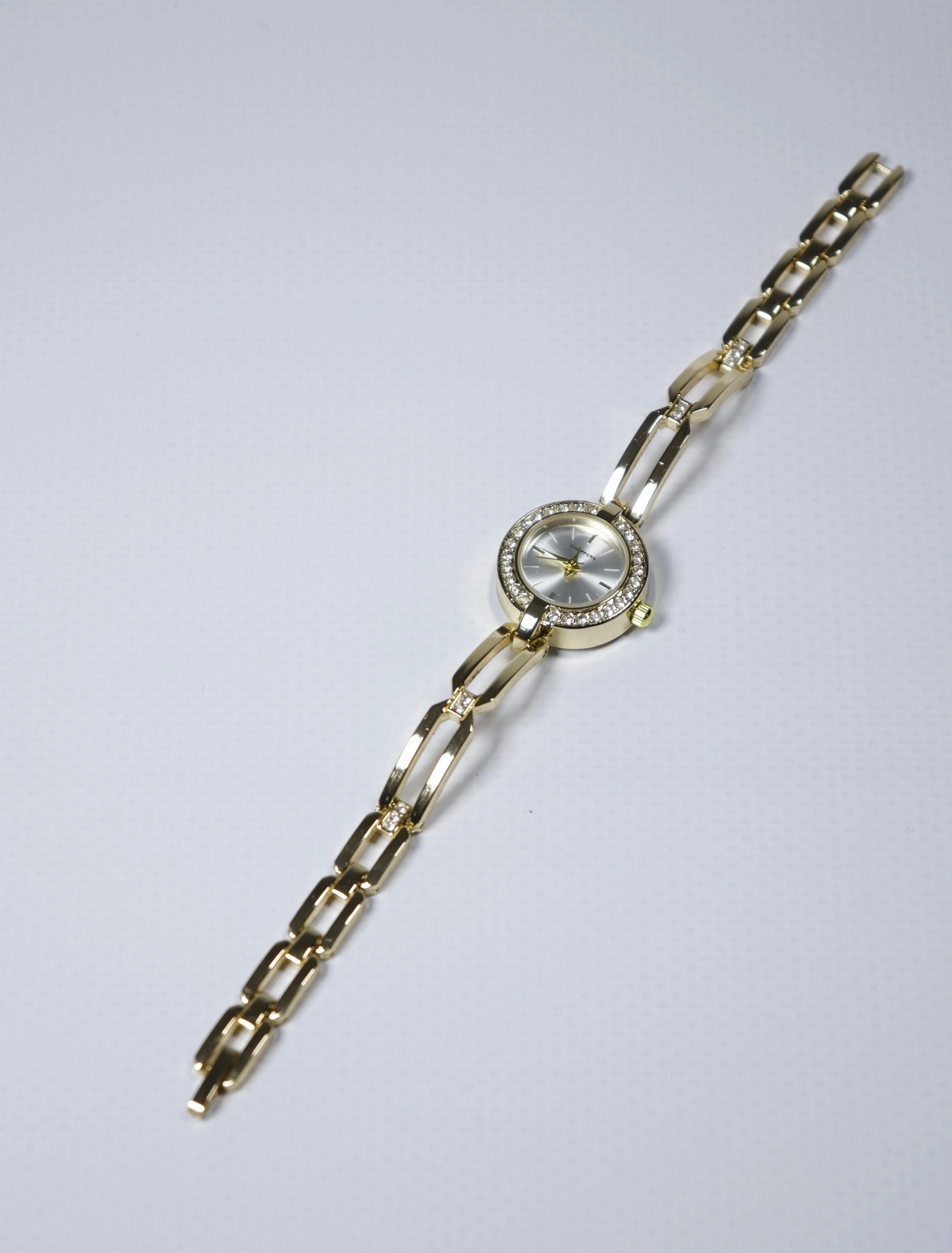 Amara Gold Kadın Çelik Saat – Altın Tonlu & Taş Detaylı