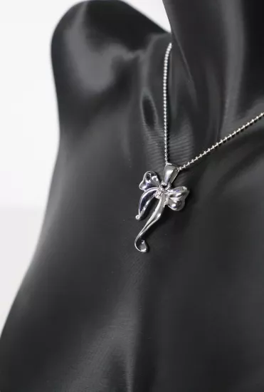 Gümüş Renk Fiyonk Kolye