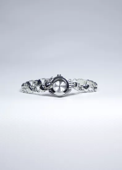 Silver Heartbeat Kadın Kol Saati | Kalpli Model