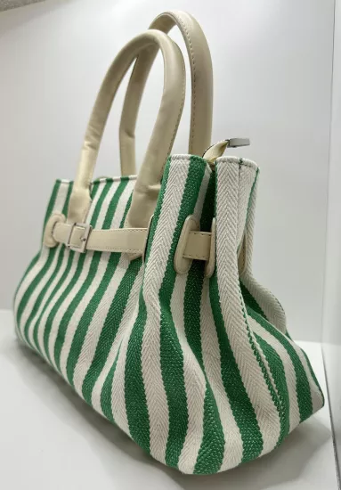 Kanvas Kadın El Çantası | Astarlı, Fermuarlı, Hafif ve Şık Tasarım