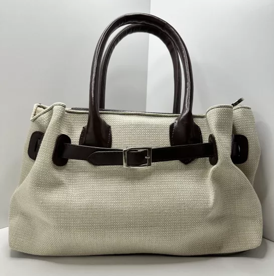 Kanvas Kadın El Çantası | Astarlı, Fermuarlı, Hafif ve Şık Tasarım