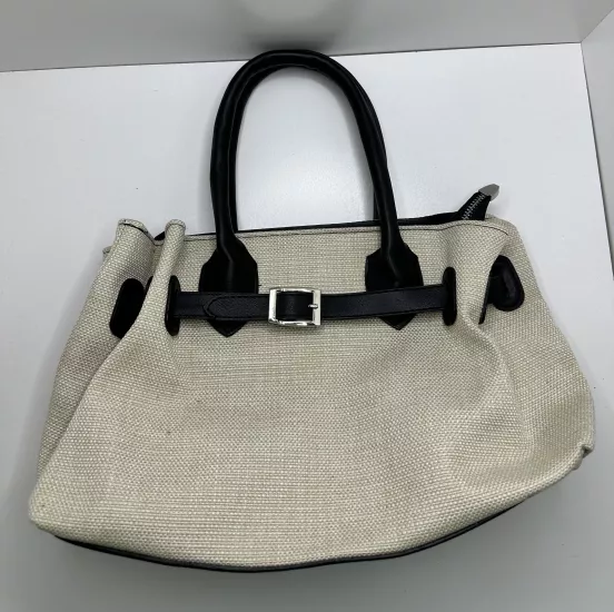 Kanvas Kadın El Çantası | Astarlı, Fermuarlı, Hafif ve Şık Tasarım