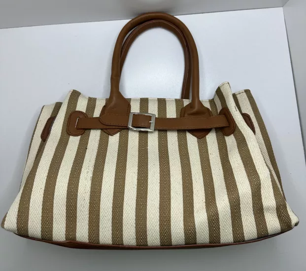 Kanvas Kadın El Çantası | Astarlı, Fermuarlı, Hafif ve Şık Tasarım