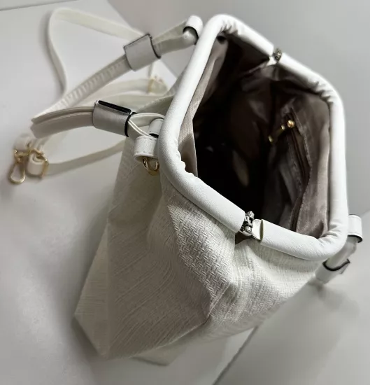 Hasır Kadın El ve Omuz Çantası | Dokulu Makas Kapama